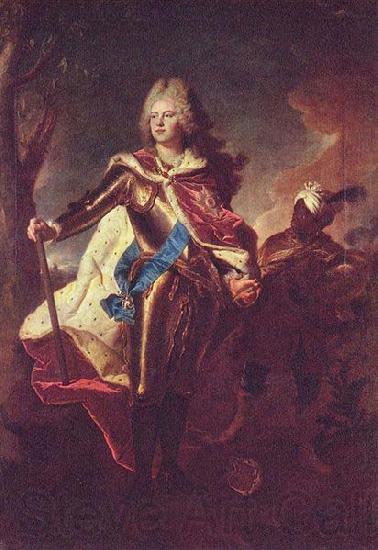 Hyacinthe Rigaud Portrait of Friedrich August II of Saxony Spain oil painting art
